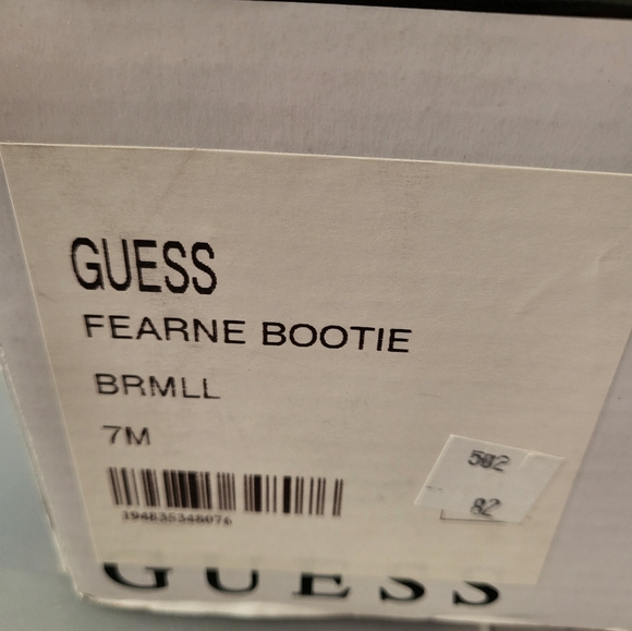 Guess fearne bootie Womens Size 7 New Monogram Preppy Combat Boot - Picture 10 of 10